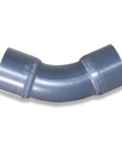 Bend 45deg PVC 40mm 2x stick-on sleeve PN16